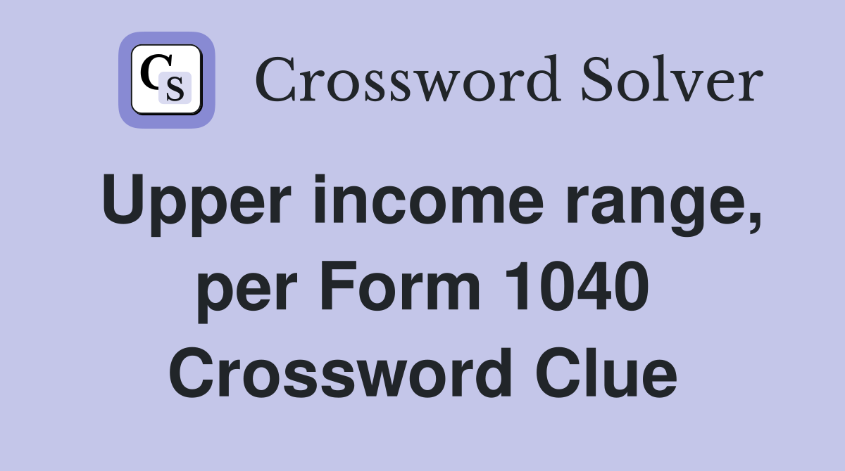 form 1040 calc crossword clue